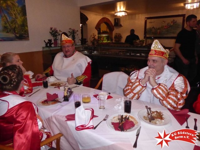 16.02.2017 - Wagenbauessen Prinzengarde mit Stadtprinz